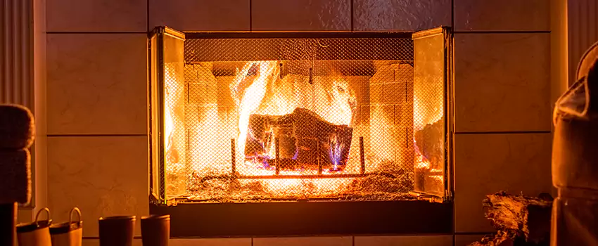 Mendota Hearth Landscape Fireplace Installation in Indian Trail, North Carolina